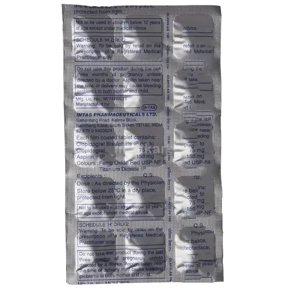 clavix as 150mg tablet 15's